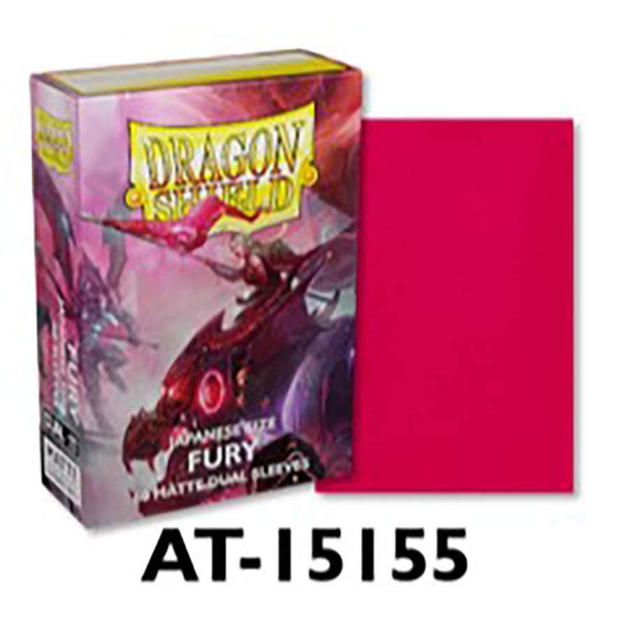 Dragon Shield 60ct Sleeves Japanese Size Matte Dual Fury Supplies Arcane Tinmen   