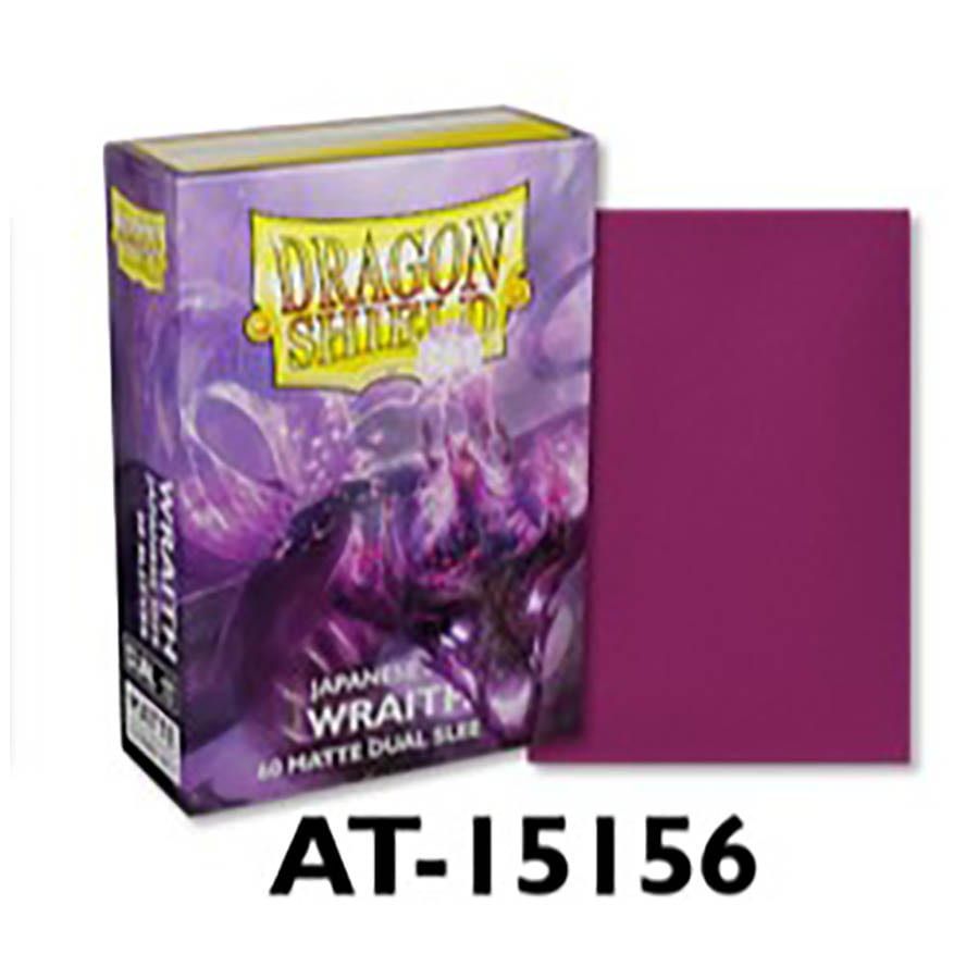 Dragon Shield 60ct Sleeves Japanese Size Matte Dual Wraith Supplies Arcane Tinmen   