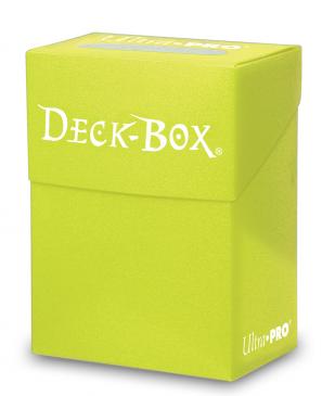 Ultra Pro Solid Deck Box Bright Yellow (84227) Supplies Ultra Pro   