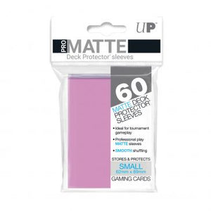 Ultra Pro Small Card Game Sleeves 60ct Pro-Matte Pink (84267) Common Ground Games Ultra Pro Small Card Game Sleeves 60ct Pro-Matte Pink (84267) Common Ground Games