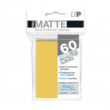 Ultra Pro Small Card Game Sleeves 60ct Pro-Matte Yellow (84268) Supplies Ultra Pro   