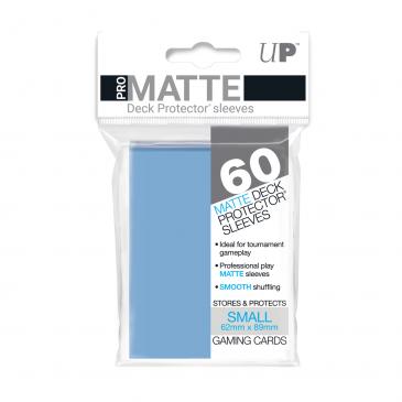 Ultra Pro Small Card Game Sleeves 60ct Pro-Matte Light Blue (84270) Supplies Ultra Pro   