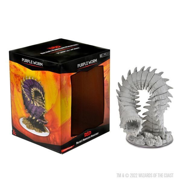 D&D Nolzur's Marvelous Miniatures - Purple Worm Miniatures WizKids   