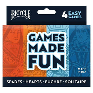 Playing Cards 4-Game Pack  Bicycle   