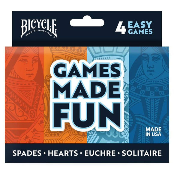 Playing Cards 4-Game Pack  Bicycle   