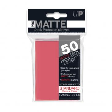 Ultra Pro Standard Card Game Sleeves 50ct Pro-Matte Fuchsia (84506) Supplies Ultra Pro   