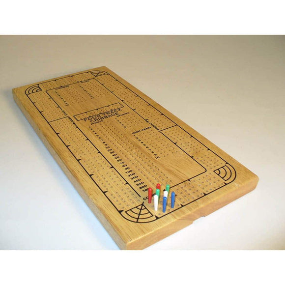 Cribbage 4-player Oak Continuous Track Card Games Other   