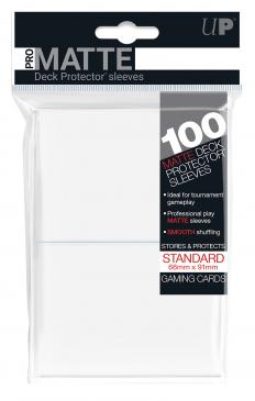 Ultra Pro Standard Card Game Sleeves 100ct Pro-Matte White (84513) Supplies Ultra Pro   