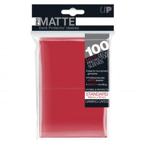 Ultra Pro Standard Card Game Sleeves 100ct Pro-Matte Red (84516) Home page Other   