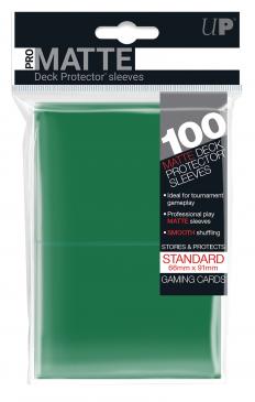 Ultra Pro Standard Card Game Sleeves 100ct Pro-Matte Green (84517) Supplies Ultra Pro   