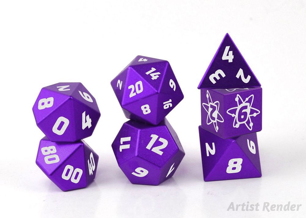 7ct Limitless Aluminum Dice Dice Level Up Dice