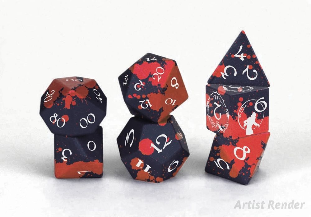 7ct Vampire Aluminum Dice Dice Level Up Dice