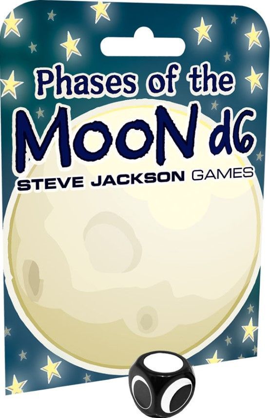 Phases of the Moon D6 Dice Set  Steve Jackson Games   