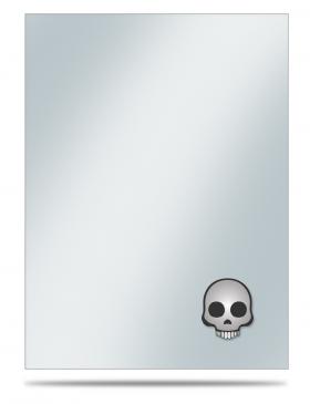 Ultra Pro Standard Card Game Sleeve Covers 50ct Emoji Skull (84752) Home page Ultra Pro   