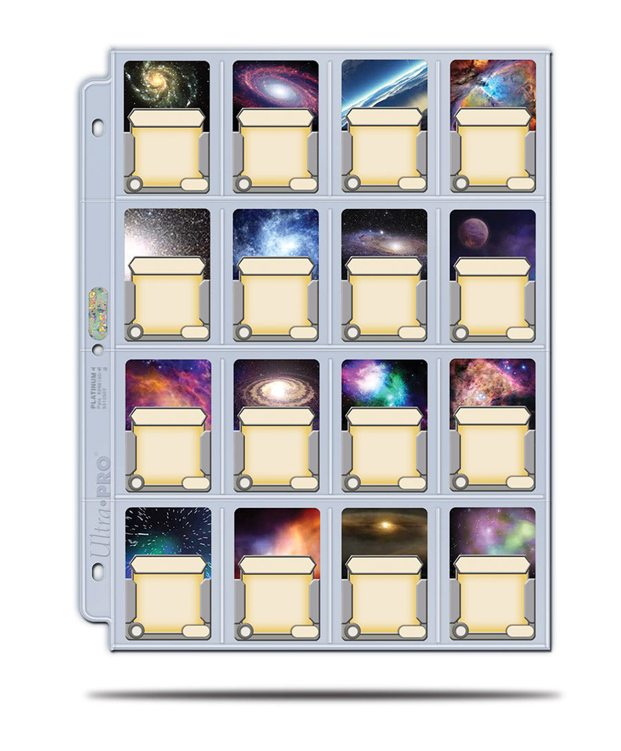 Card Pages: 16-Pocket Platinum Page with 41 mm x 63 mm Pocket Supplies Ultra Pro   