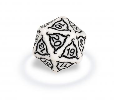 Titan 20-Sided Jumbo Dice - 40mm, Ivory Dice Ultra Pro   