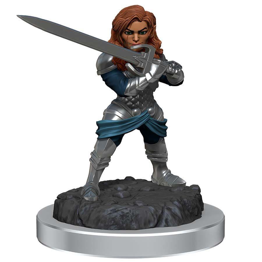 Player Character: Female Human Wizard & Female Halfling Holy Warrior Miniatures WizKids   