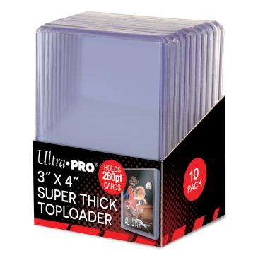 Ultra Pro 3" X 4" Super Thick 260pt Toploader 10ct (85238) Supplies Ultra Pro   