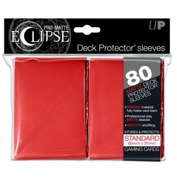 Ultra Pro Standard Card Game Sleeves 80ct PRO-Matte Eclipse Red (85250) Supplies Ultra Pro   