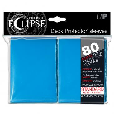 Ultra Pro Standard Card Game Sleeves 80ct PRO-Matte Eclipse Light Blue (85252) Supplies Ultra Pro   