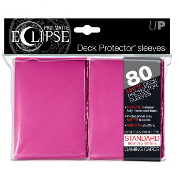 Ultra Pro Standard Card Game Sleeves 80ct PRO-Matte Eclipse Pink (85253) Supplies Ultra Pro   