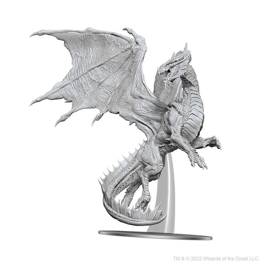 D&D Nolzur’s Marvelous Miniatures: Adult Red Dragon (Unpainted) Miniatures WizKids   