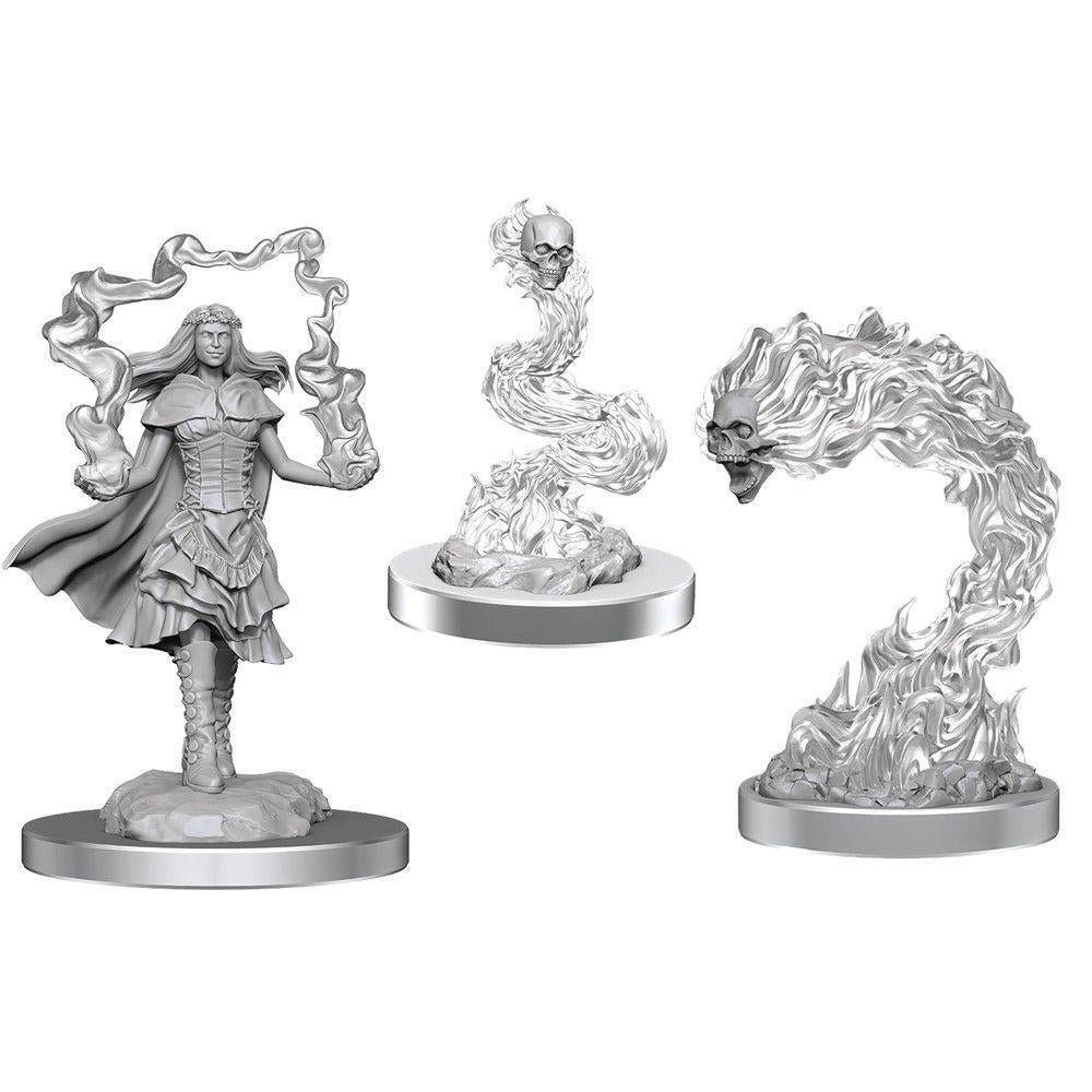 NPC Dark Spellcaster & Flamesku Miniatures WizKids