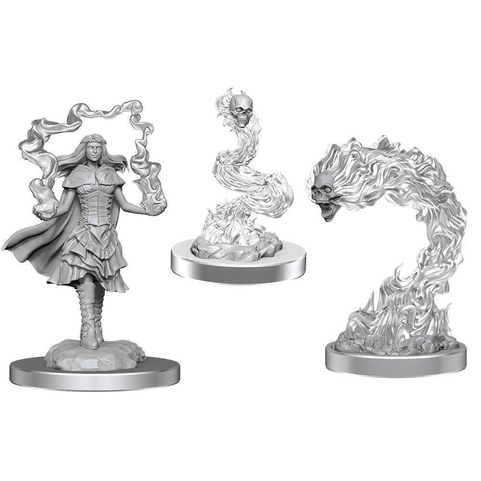 NPC Dark Spellcaster & Flamesku Miniatures WizKids
