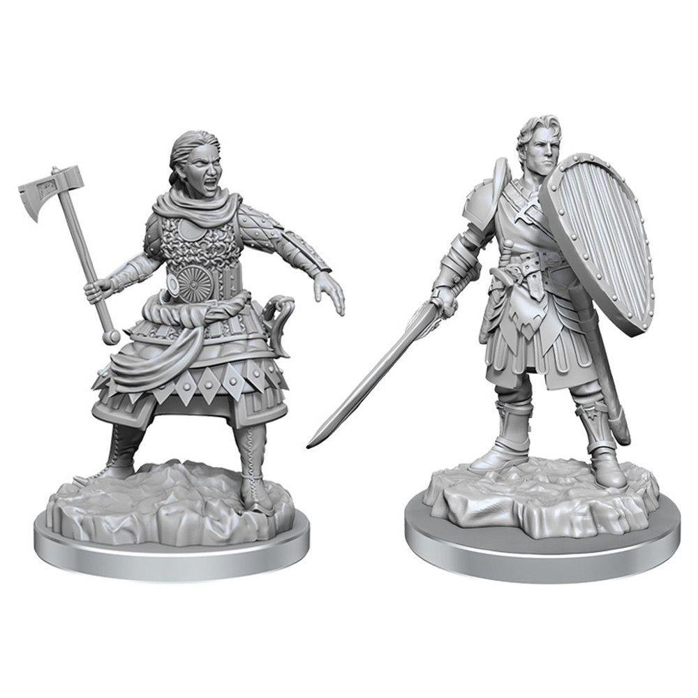 NPC Human Fighters Miniatures WizKids