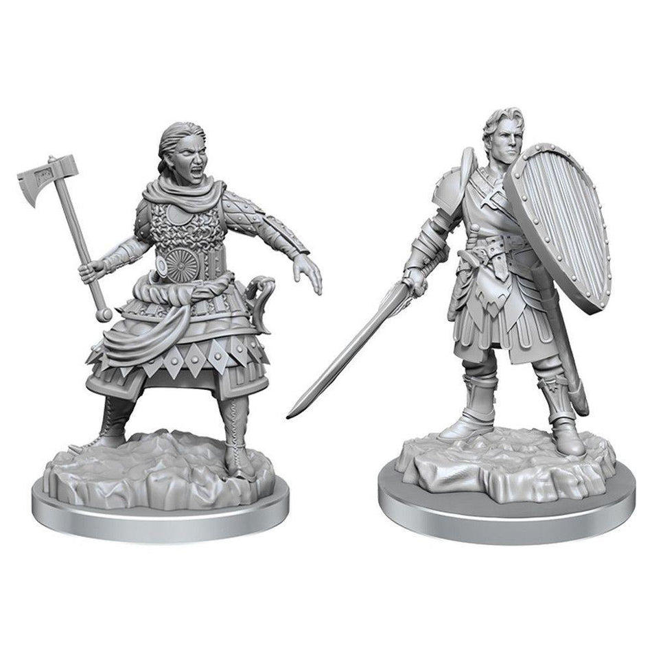 NPC Human Fighters Miniatures WizKids