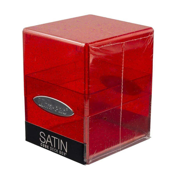 16009 DB Satin Cube Glitter Red  Ultra Pro   