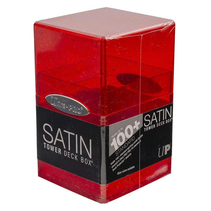16013 DB Satin Tower Glitter Red Supplies Ultra Pro   