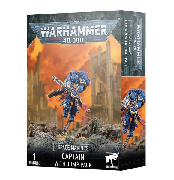 Warhammer 40K Space Marines: Captain with Jump Pack Miniatures Games Workshop   
