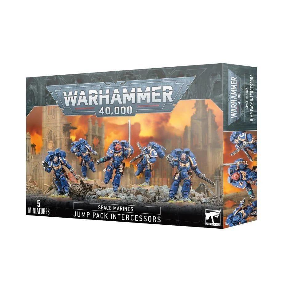 Warhammer 40K Space Marines: Jump Pack Intercessors Miniatures Games Workshop   
