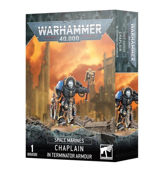Warhammer 40K Space Marines: Chaplain Terminator Miniatures Games Workshop   