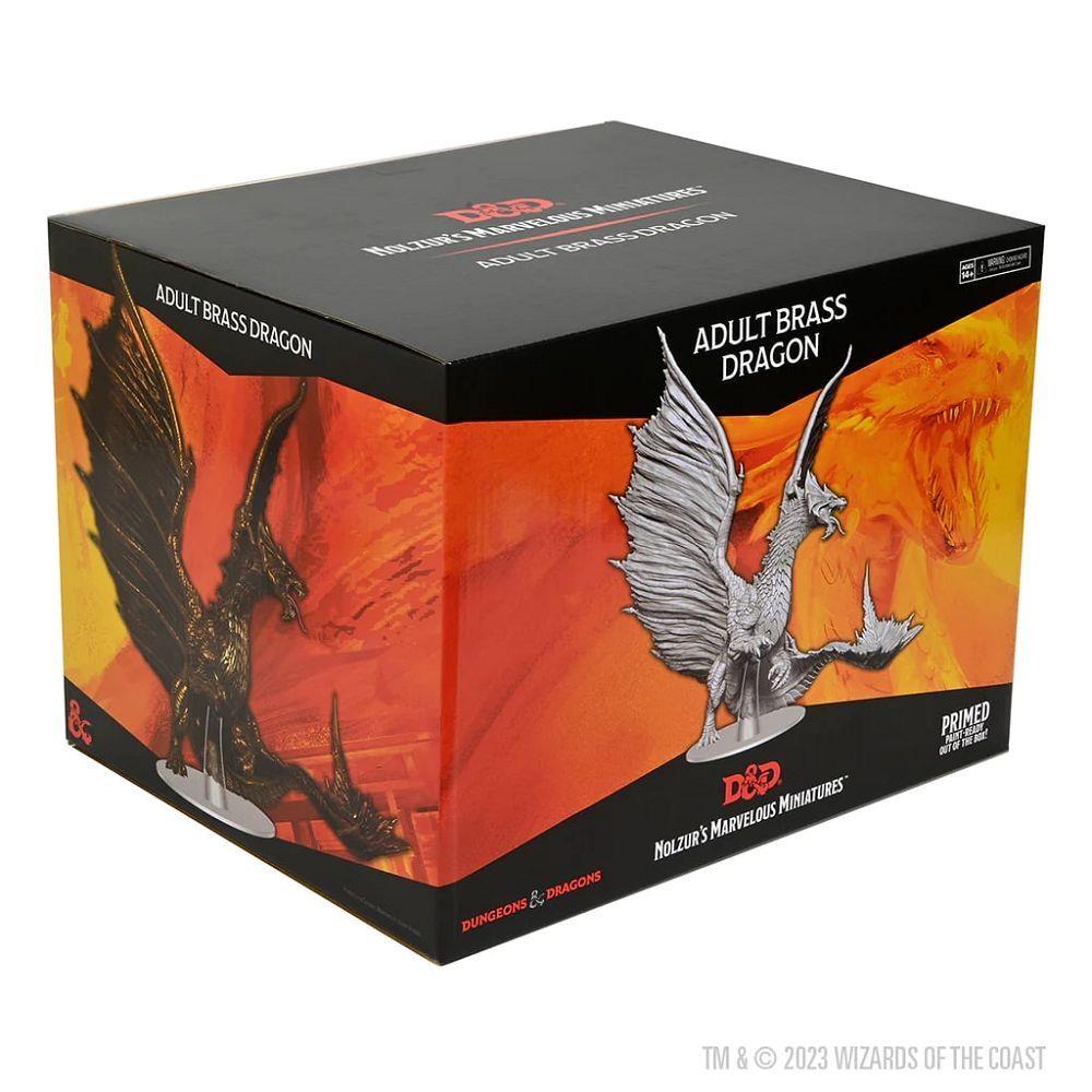 D&D Nolzur's Marvelous Miniatures: Adult Brass Dragon (Unpainted) Miniatures WizKids   
