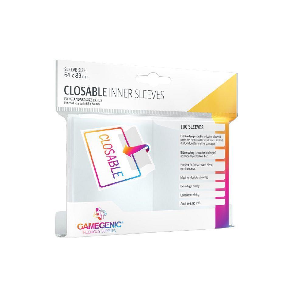 Gamegenic Closable Inner Sleeves Supplies Gamegenic   