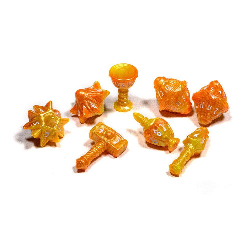 Polyhero 8ct Cleric Sunstorm Dice Asmodee