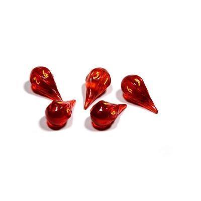 Polyhero 5d6 Wizard Fireballs Dice Asmodee