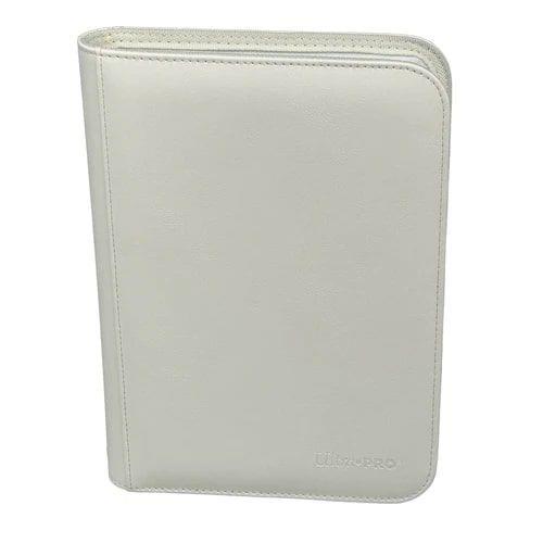 Vivid 4-Pocket Zippered PRO-Binder White Supplies Ultra Pro   