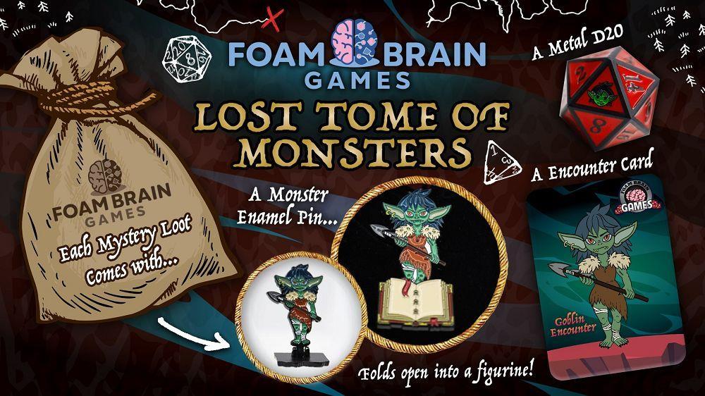 Mystery Loot Lost Tome Monsters Clothing & Accessories Foam Brain Games