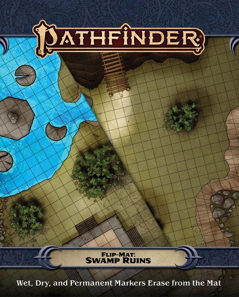 Pathfinder 2e Flip Mat: Swamp Ruins RPG Maps Paizo   