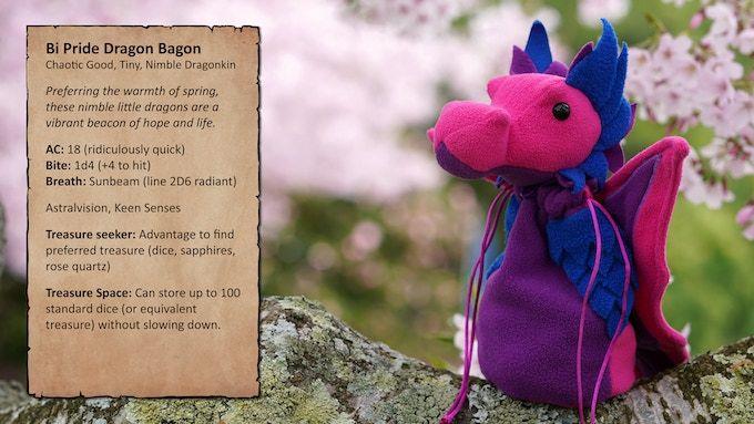 Bi Pride Dragon Bagon  Common Ground Games   