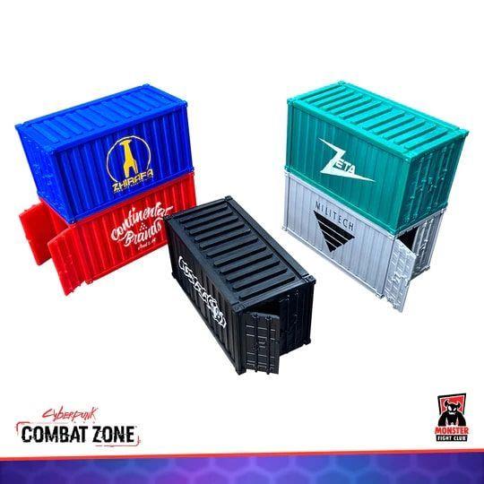 Cyberpunk RED Combat Zone: Cargo Terrain Miniatures Monster Fight Club   