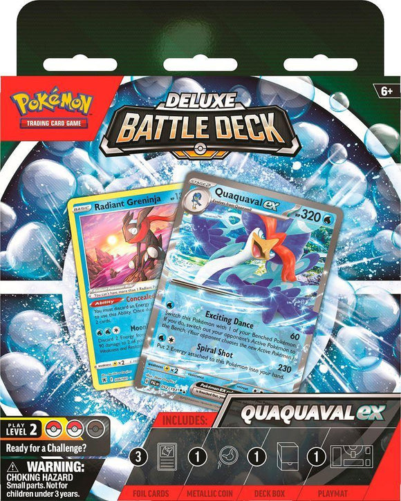 Pokemon Quaquaval EX Deluxe Battle Deck Trading Card Games Pokemon USA   