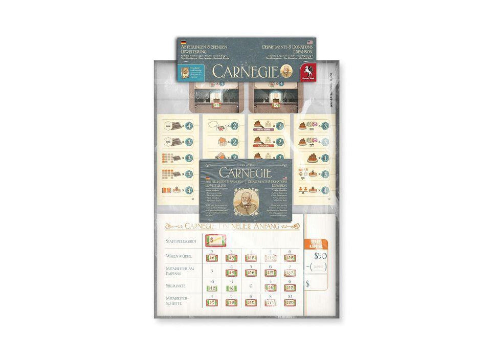 Carnegie: Departments & Donation Board Games Pegasus Spiele