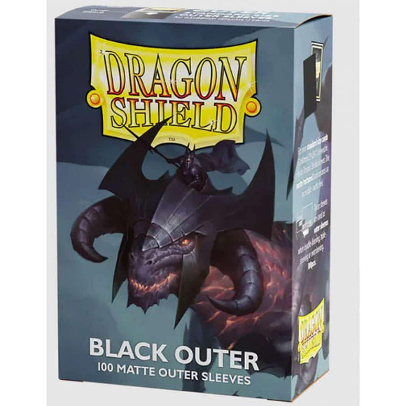 Dragon Shield Matte Outer Sleeves 100ct Black Supplies Arcane Tinmen   