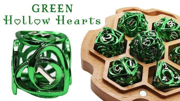 Green Hollow Hearts 7-Set  Foam Brain Games   