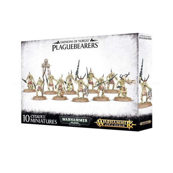 Warhammer 40K and Age of Sigmar Daemons of Nurgle Plaguebearers Miniatures Games Workshop   