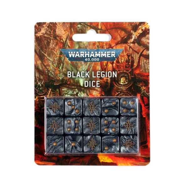 Warhammer 40K Black Legion Dice  Games Workshop   